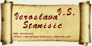 Veroslava Stanišić vizit kartica